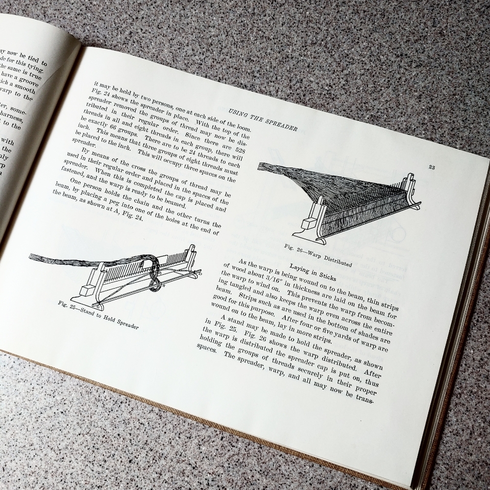 Vintage Foot Power Loom Weaving Book - Picture 4 of 8